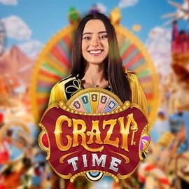 Crazy Time logo by Evolution at CrownPlay CasinoCrazy Time