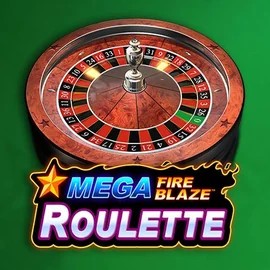 Mega Fire Blaze Roulette online game logo by Playtech on crownsplay.gr