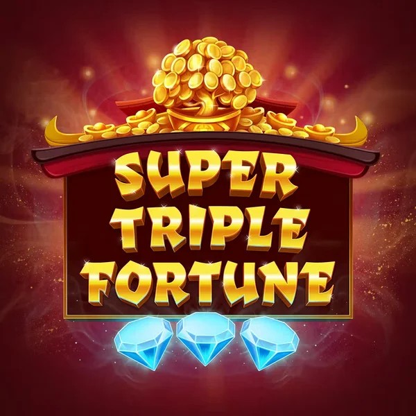 Super Triple Fortune slot logo by Greentube at CrownPlay Casino